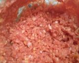 A picture of step 1 of Vegetable Manchurian.