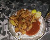 A picture of step 5 of Crispy Potatoes Chips.