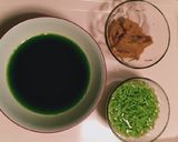 Foto langkah ke 1 dari resep Puding Tiga Lapis Sawi Labu Cendol 👌.