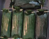 Foto langkah ke 6 dari resep Nasi Uduk Bakar Teri Jengki(#pr_masakanbungkusdaun).