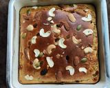 A picture of step 10 of Besan Banana Cake.