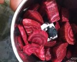 A picture of step 1 of Beetroot buns burger.