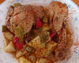 Foto del paso 1 de la receta: Pollo al salmorejo canario con papas