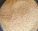 A picture of step 1 of Til Halwa.