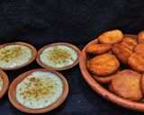 A picture of step 6 of Konday or meethi tikkiya.