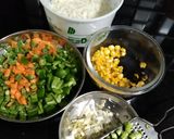 સેઝવાન પુલાવ (Sechzwan Pulav Recipe In Gujarati) રેસીપી સ્ટેપ1ફોટો