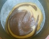 A picture of step 13 of Zebra bread pudding.