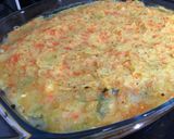 Foto del paso 8 de la receta: Pastel de bacalao, merluza y gambas, con kale y queso feta