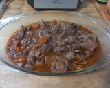 Foto del paso 10 de la receta: 282. Ternera al Strogonoff con vino tinto y arroz blanco