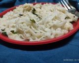 A picture of step 6 of Rice Fettuccine Pasta in Alfredo sauce.