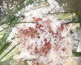 A picture of step 3 of Kurkuri Bhindi fry.