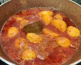 A picture of step 11 of Lasaniya batata.