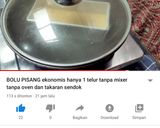 Foto langkah ke 6 dari resep Bolu pisang 1 telur tanpa oven tanpa mixer.