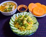 Hình bước làm 7 của món Cơm chiên rau củ