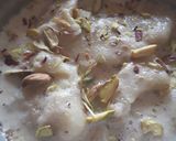 A picture of step 5 of Bengali delicacy dudhpuli.
