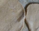 A picture of step 5 of Gobhi paratha with mitha Dahi.