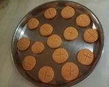 A picture of step 3 of Orange nankatai.