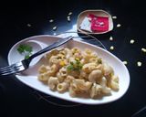 A picture of step 8 of Cheesy corn Macaroni.
