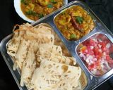 A picture of step 3 of Jali roti (Net Roti).