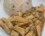 A picture of step 5 of Dragon chicken.