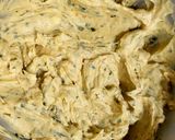 A picture of step 7 of Roasted Garlic Butter with Basil.