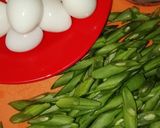 Foto langkah ke 1 dari resep Buncis Telur Puyuh Udang Kuah Santan.