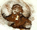A picture of step 1 of Chocolate lava cake.