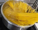 Foto del paso 1 de la receta Pasta con Bacon y Salsa Carbonara de Huevo