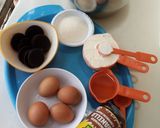 A picture of step 1 of Oreo vanillah cake loaf.