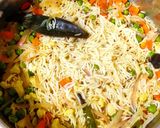 A picture of step 4 of Paneer Pulao.