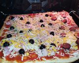 Foto del paso 4 de la receta: Pizza tres sabores casera (panificadora Moulinex Pain Doré)