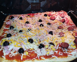 Foto del paso 4 de la receta: Pizza tres sabores casera (panificadora Moulinex Pain Doré)
