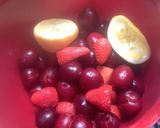 Une image de l'étape 2 de Confiture cerises 🍒 fraise 🍓 pistaches 🍃.