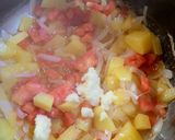 A picture of step 1 of Boiled egg in Aloo Matar.