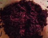 A picture of step 2 of Beetroot Lotus modak.
