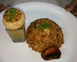 A picture of step 8 of Amla Murg Barley Khichadi with shots.