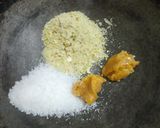 A picture of step 3 of Barnyard millet Modak.