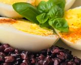 Foto del paso 5 de la receta: Huevos cocidos con arroz Venere, negro o prohibido 🍚 🖤 🥚 🌱