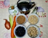 A picture of step 1 of Legume and Grain Soup.