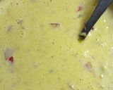 A picture of step 2 of Besan puda.