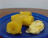 Foto del paso 8 de la receta: Plátanos sancochados (hervidos) con huevo