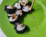 Cara Membuat Sushi Gulung Isi Tumis Putih Telur dan Tempe 7