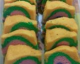 Foto langkah ke 9 dari resep Bolu putih telur pelangi.