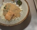 Foto del paso 9 de la receta: *Salmón con Salsa de Champiñón y Arroz Blanco*