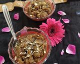 A picture of step 3 of Gud (jaggery) wheat flour halwa.