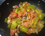A picture of step 2 of Capsicum Chutney / Capsicum tomato chutney recipe - Best Side dish for Idly.