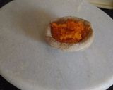 A picture of step 2 of Leftover laddu paratha.