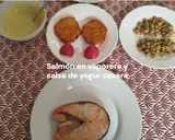 Foto del paso 11 de la receta: Salmón en vaporera y salsa de yogur casera