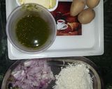 A picture of step 1 of Roll and sholl, Paneer sandwich.