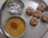 A picture of step 10 of Daal baati.